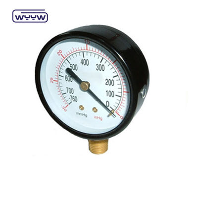 quality  Steel Vacuum Pressure Gauge Manometer Bottom Mount WYYW factory