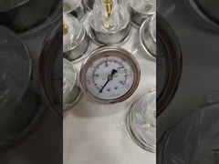 Back Connection oii filled pressue gauge