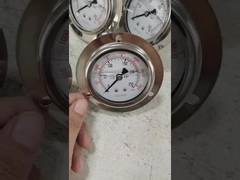 Pressure Gauge 400bar Flange Panle Mount Oil Filled Manometer stainless steel