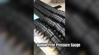 100mm Black Iron Case Industrial Pressure Gauge | Bulk Factory Production