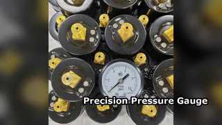 Professional 60mm Black Steel Pressure Gauge