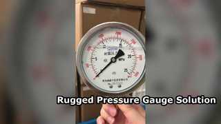 Oil‑Filled Shock Resistant Pressure Gauge 0‑25 MPa