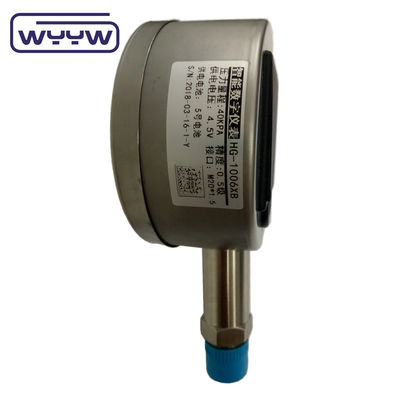 5 Digit Digital Pressure Gauge 100mm High Accuracy With  LCD Battery
