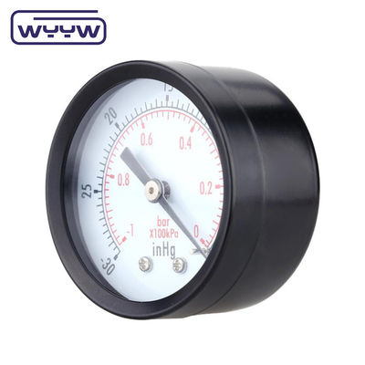 Steel Negative Pressure Gauge -0.1Mpa Back Mount 60mm Dial