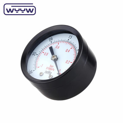 Steel Negative Pressure Gauge -0.1Mpa Back Mount 60mm Dial
