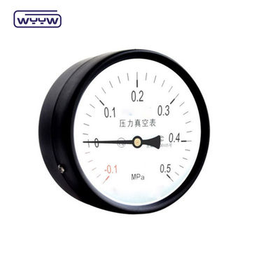 Steel Negative Pressure Gauge -0.1Mpa Back Mount 60mm Dial