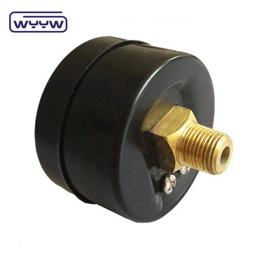 60MM  0-10 kgcm2 &amp; 150 psi Black steel case White dial manometer for water pressure
