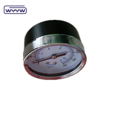 60MM  0-10 kgcm2 &amp; 150 psi Black steel case White dial manometer for water pressure