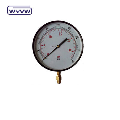 High Accuracy Precision Test Pressure Gauge Manometer bottom Mount