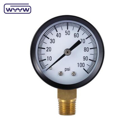 63mm dry 1/4&quot; NPT Lower Mount Pressure Gauge