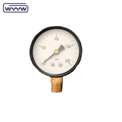 China factory low price air pressure test natural gas general 60mm bottom entry 1/4"bsp biogas pressure gauge