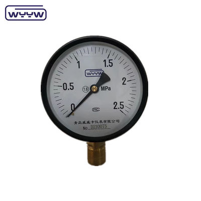 water pipe pressure gauge factory 100mm 4 inch M20X1.5 black steel cheap price manometer 20 psi