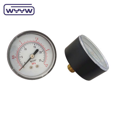 China pressure gauge factory price 1.5&quot; 40mm 0-3.5bar plastic axial gas manometer
