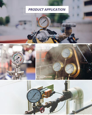axial natural gas 2&quot; dual scale pressure manometer
