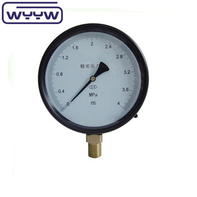 Dial Size Pressure Gauge Precision Manometer With Black Steel Case