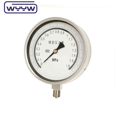 Dial Size Pressure Gauge Precision Manometer With Black Steel Case