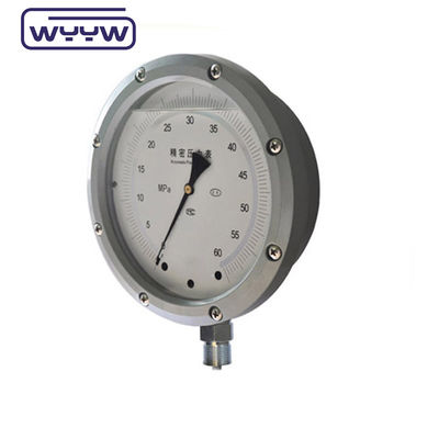 Dial Size Pressure Gauge Precision Manometer With Black Steel Case