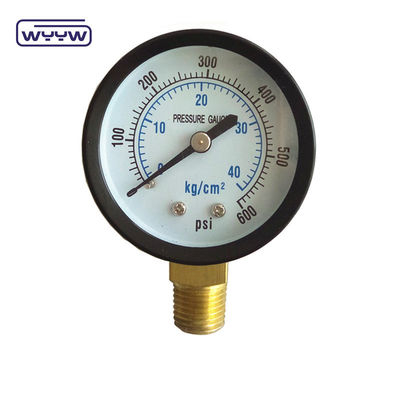 customizable rear mounting 150 psi hot sale 60mm general manometer M12X1.5 air 10 bar pressure gauge