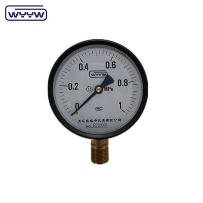 Price WYYW factory 1MPa 1.6MPa 100mm pressure gauge M20X1.5 G1/2&quot; water manometer