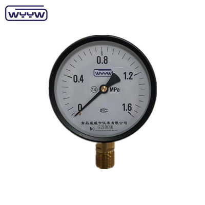 Price WYYW factory 1MPa 1.6MPa 100mm pressure gauge M20X1.5 G1/2&quot; water manometer