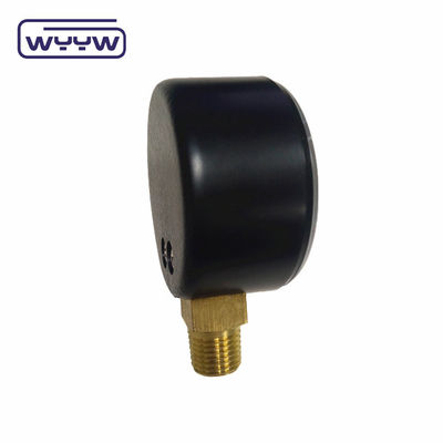 new design 1.5&quot; plastic black steel portable pressure gauge