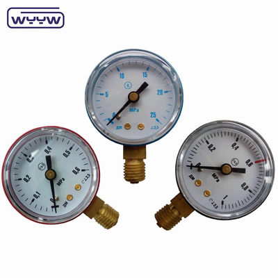Natural Gas Pressure Gauge Manometer 50mm Color Pressure Gauge