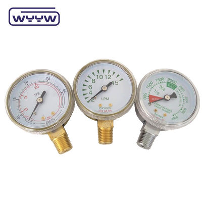 2&quot; General Gas Pressure Gauge Manometer Bottom Mount 50mm Dial