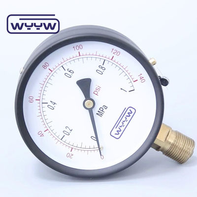 4 Inch Ppressure Manometer Double Scale Bar And Psi M20X1.5 Or G1/2&quot; Water Air Dry Pressure Meter