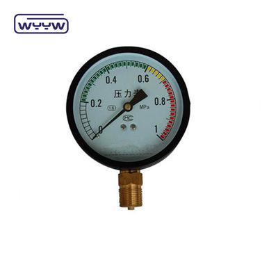 OEM KL 1.6 Standard Pressure Gauge Bottom Mount Steel Case / Brass Material
