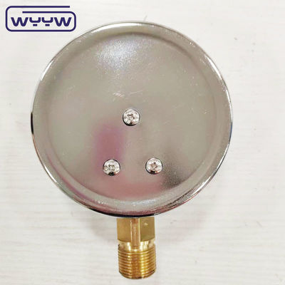 New product bayonet chromed case 1/2"bsp radial entry bar psi 4" glycerin filled pressure gauge manometer