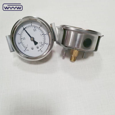 U-clamp type class 1.6% 2.5 inch anti-vibration pressure manometer