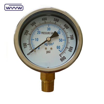 100mm 1.6% 1% accuracy Pump Pressure Gauge,Differential Pressure Gauge For Filters, Pressure Gauge