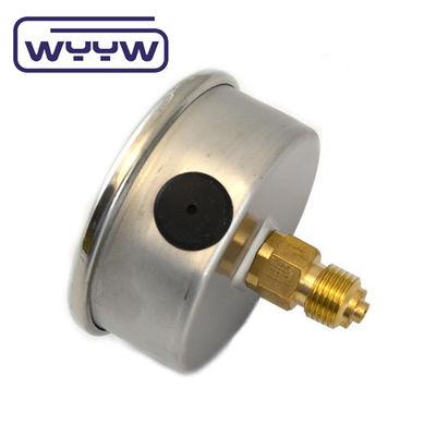 63mm EN837-1 hydraulic water 0-10bar /psi axial entry oil glycerin filled pressure gauge 2.5&quot; manometer