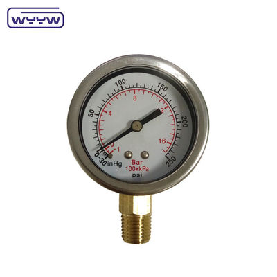 52mm oil filled hydraulic pressure test gauges