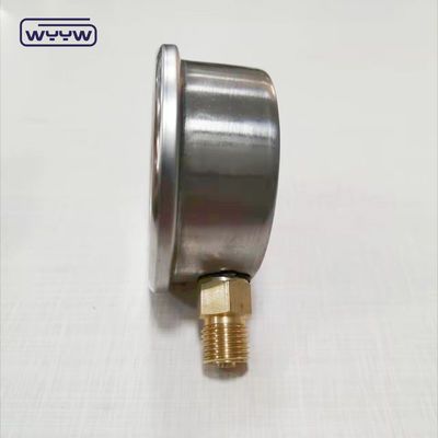 CE certificate pressure test hydraulic oil filling 4&quot; radial manometer 4bar 10bar 6bar glycerine pressure gauge