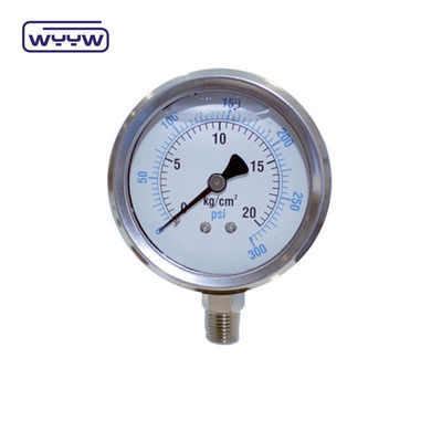 1/8" NPT Bottom Connection Pressure Gauge 1.5" 40mm Oil Pressure Test Gauge