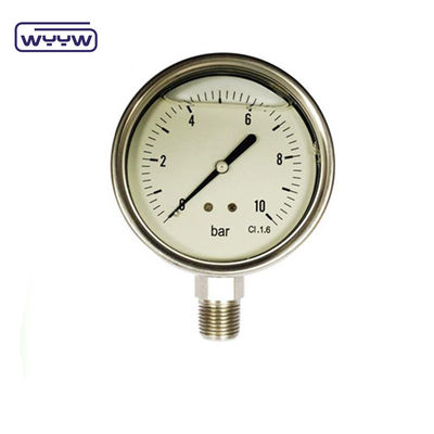 1/8" NPT Bottom Connection Pressure Gauge 1.5" 40mm Oil Pressure Test Gauge