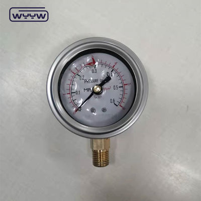 63mm 2.5&quot; Hydraulic Shockproof Stainless Steel Oil Filled Pressure Gauge