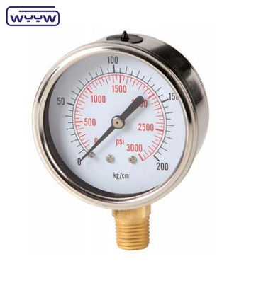 4&quot; G12/2&quot; bar psi hydraulic jack with pressure gauge