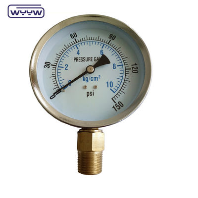 4&quot; G12/2&quot; bar psi hydraulic jack with pressure gauge