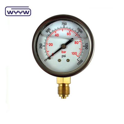 Hydraulic Industrial Pressure Gauge Manometer 60mm for glycerin