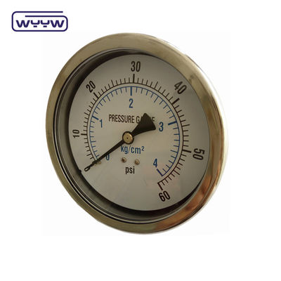 100mm axial oil anti-vibration pressure manometer