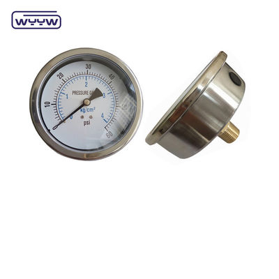 100mm axial oil anti-vibration pressure manometer