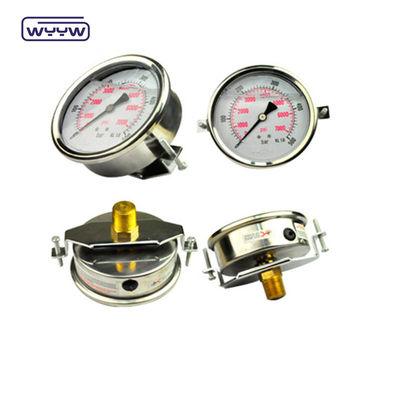 Axial 2.5" U-Clamp Pressure Gauge Manometer / Back Connection Pressure Gauge