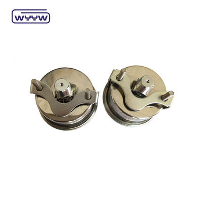 Water Tank 60mm Oil Pressure Gauge U-Clamp With Stainless Steel Case