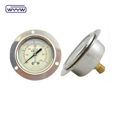 2.5&quot; Bar Psi Flange Type 	Pressure Gauge Manometer Panel Mount