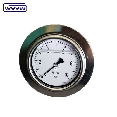 2.5&quot; Bar Psi Flange Type 	Pressure Gauge Manometer Panel Mount