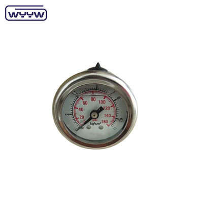 Back Mount Liquid 1.5&quot; 40mm Hydraulic Pressure Test Gauge For Hydraulic Equipment