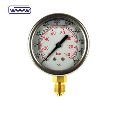 4&quot; Oil-Filled Marine Pressure Gauge Manometer With Stainless Steel Case