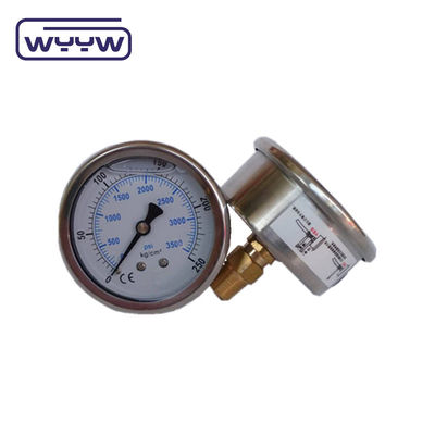 Industrial Brass Back Mount Oil Filled Manometer For Glycerine